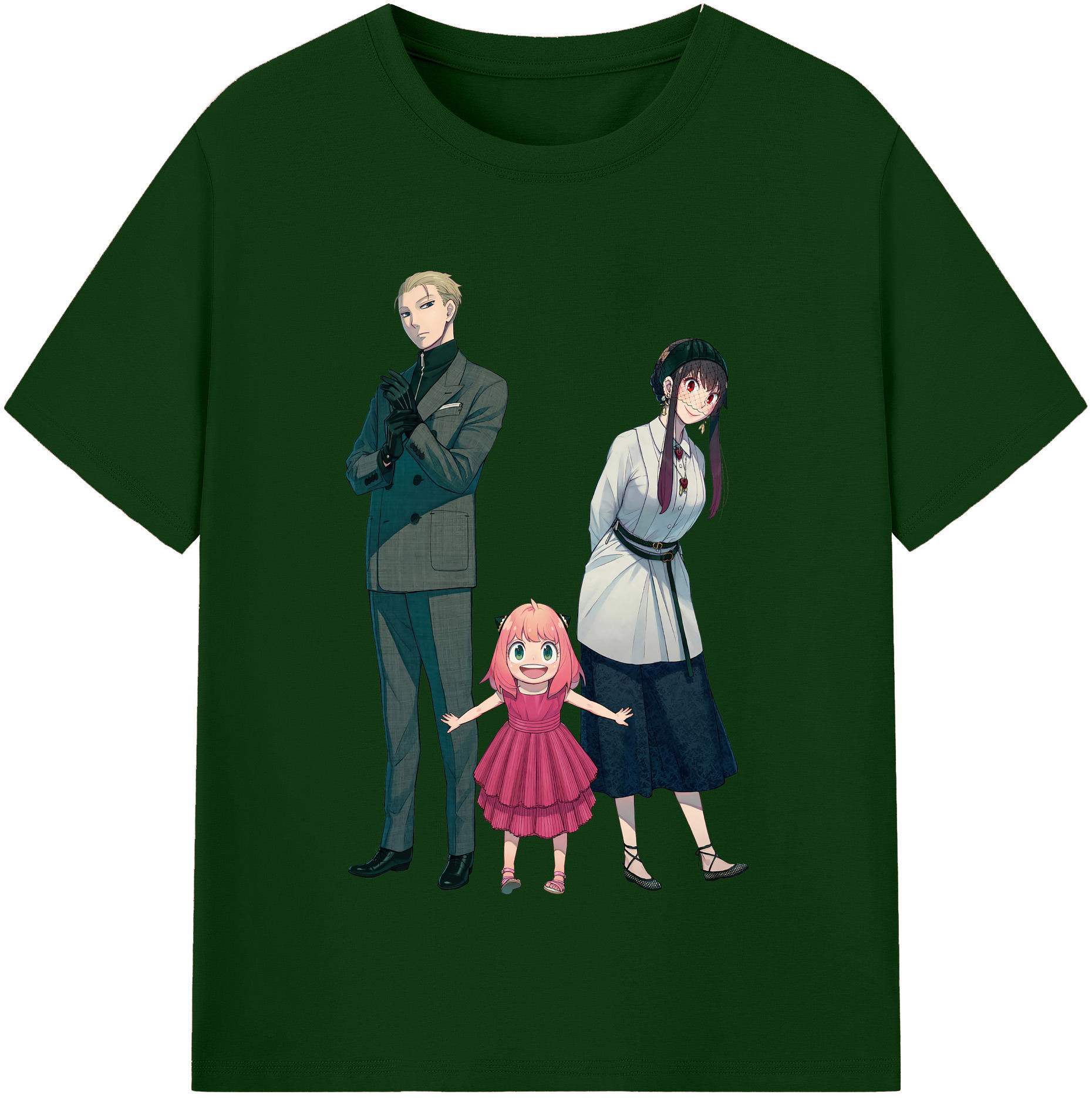 （画像用） SPY×FAMILY间谍家家酒 綿100％半袖Tシャツ（フロントプリント）